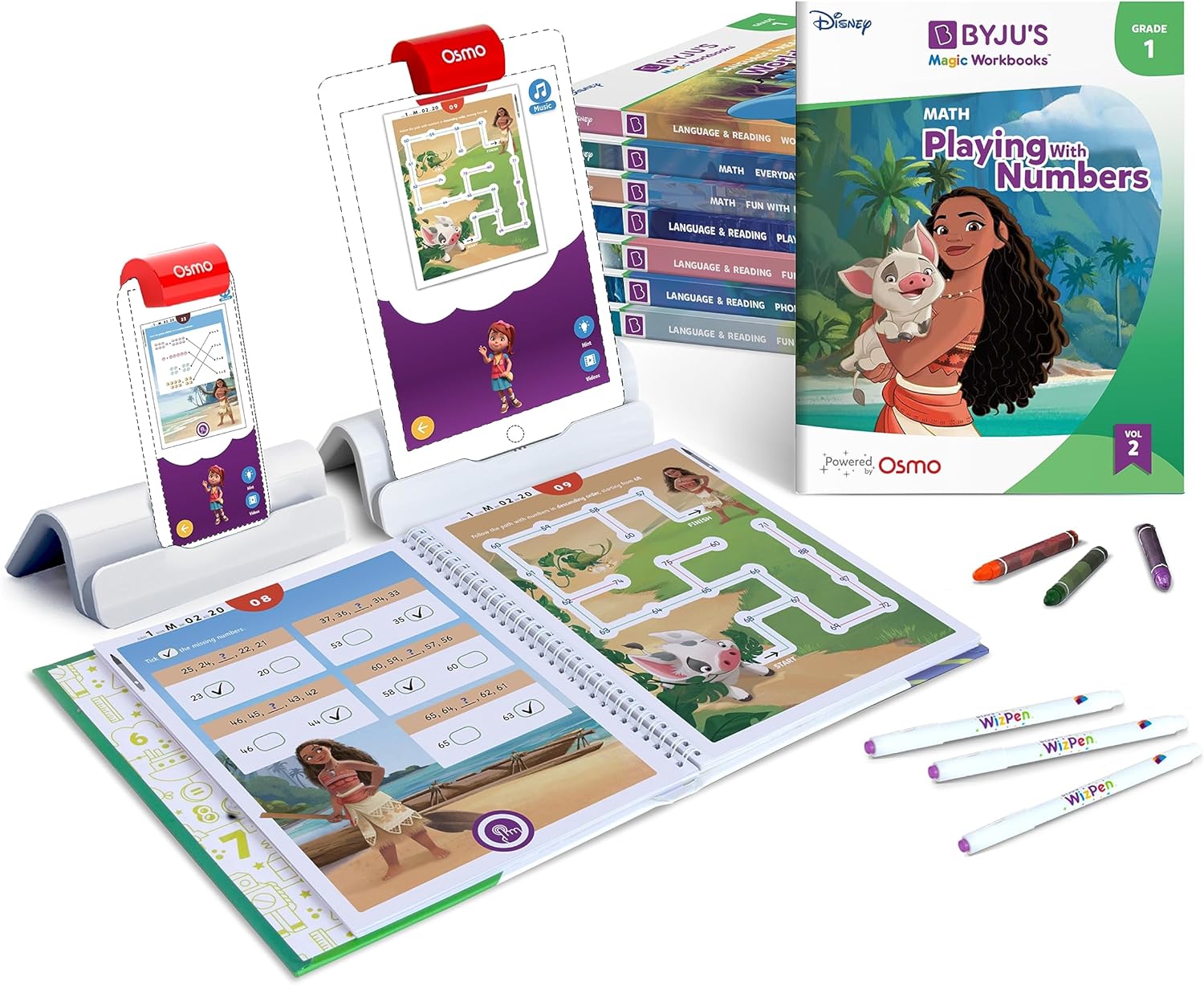 BYJU’S Learning: Disney, 1st Grade Premium Edition (App + 8 Workbooks)